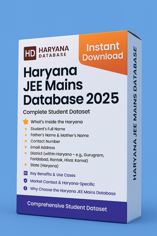 Haryana JEE Mains Database 2025