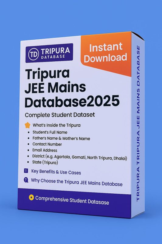 Tripura JEE Mains Database 2025