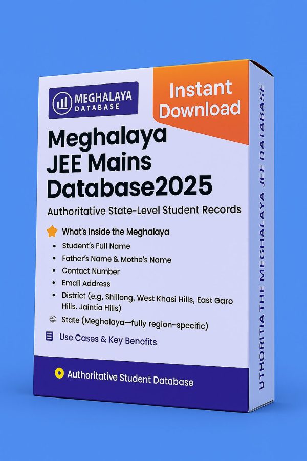 Meghalaya JEE Mains Database 2025