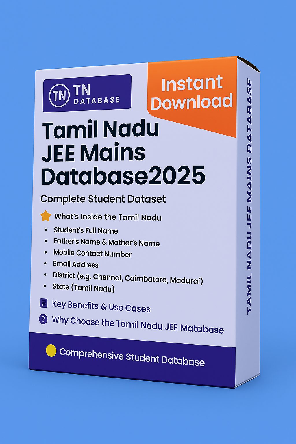 Tamil Nadu JEE Mains Database 2025 Tamil Nadu JEE Mains Database 2025