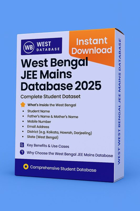 West Bengal JEE Mains Database 2025