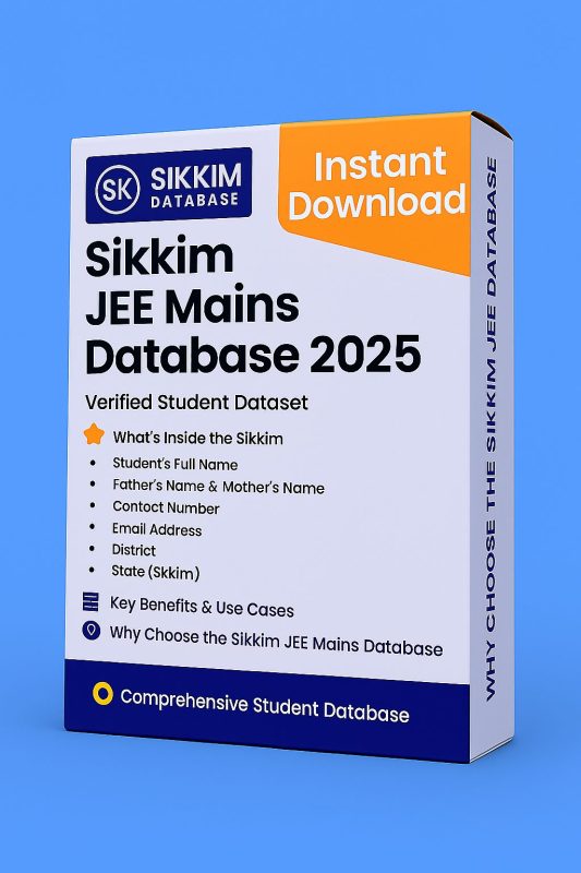 Sikkim JEE Mains Database 2025