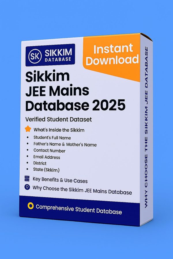 Sikkim JEE Mains Database 2025