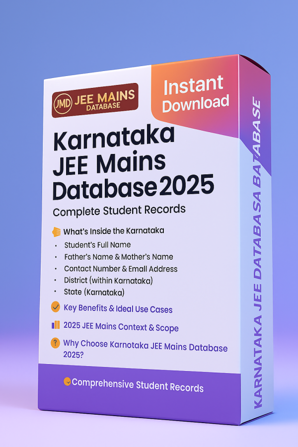 Karnataka JEE Mains Database 2025